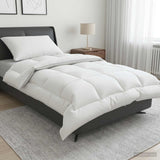 Vidaxl dekbed en kussen set 2 st 140x200 cm winter 450 gsm wol wit