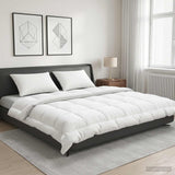 Vidaxl dekbed en kussen set 3 st 200x200 cm zomer 140 gsm wol wit