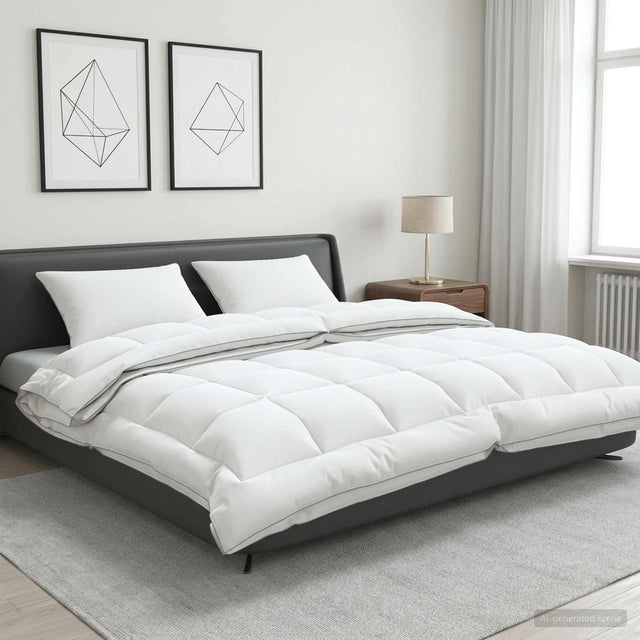 Vidaxl dekbed en kussen set 3 st 200x240 cm 4 seizoenen 140+220 gsm