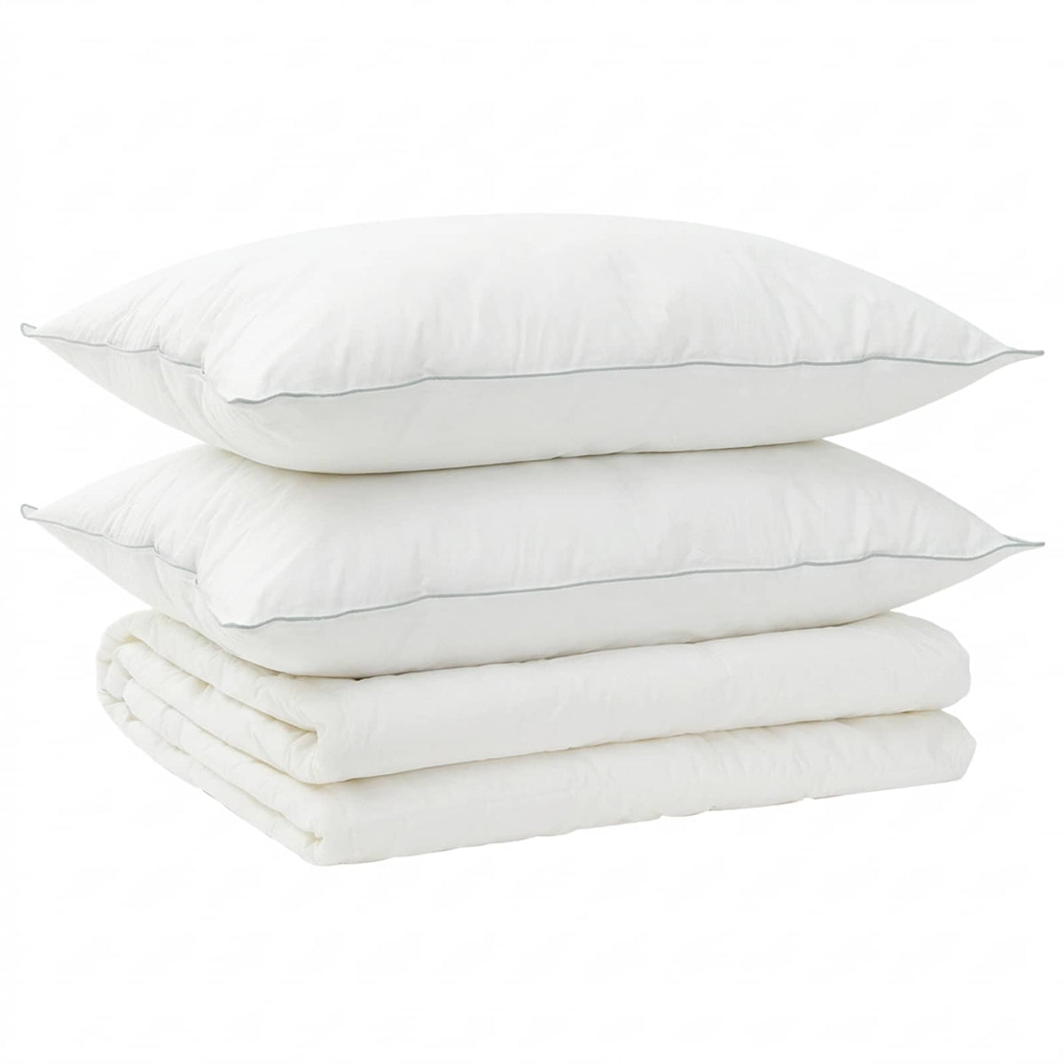 Vidaxl dekbed en kussen set 3 st 200x200 cm zomer 200 gsm wol wit