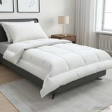 Vidaxl dekbed en kussen set 3 st 135x220 cm zomer 200 gsm wol wit