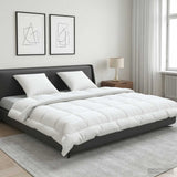 Vidaxl dekbed en kussen set 3 st 220x240 cm zomer 200 gsm wol wit
