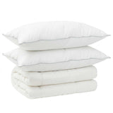 Vidaxl dekbed en kussen set 3 st 220x240 cm winter 450 gsm wol wit