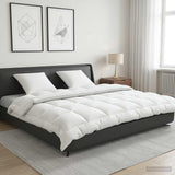 Vidaxl dekbed en kussen set 3 st 220x260 cm winter 450 gsm wol wit