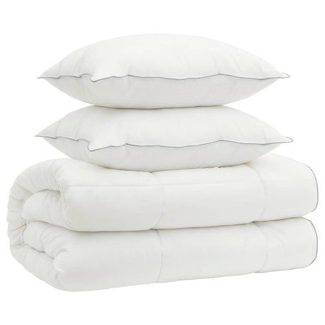 Vidaxl dekbed en kussen set 3 st 140x220 cm 4 seizoenen 200+300 gsm