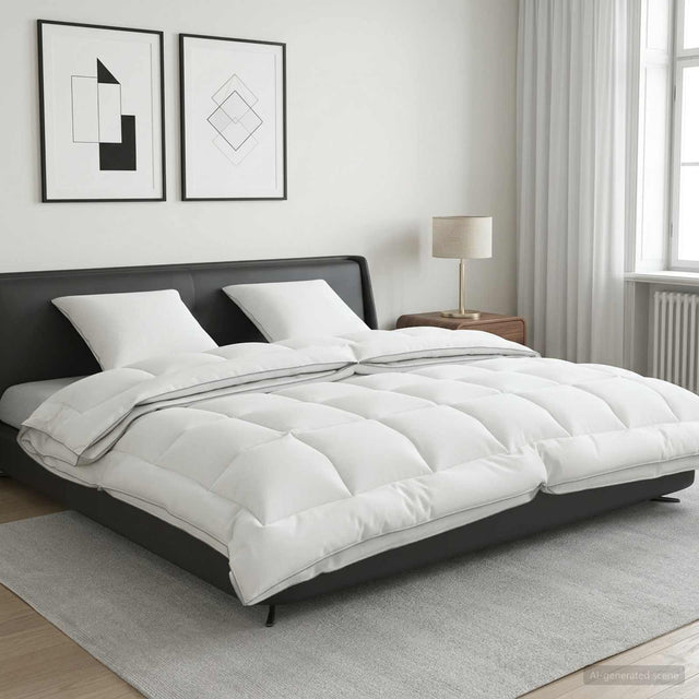 Vidaxl dekbed en kussen set 3 st 200x220 cm 4 seizoenen 200+300 gsm