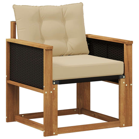 Vidaxl buiten midden sofa massief acaciahout naturel