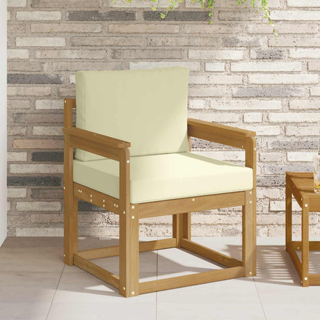 Vidaxl tuinbank polyester wit en crème