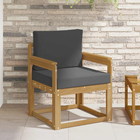 Vidaxl tuinbank polyester wit en anthraciet