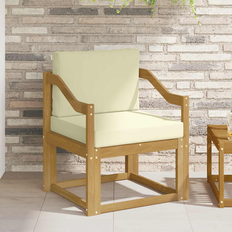 Vidaxl tuinbank polyester wit en crème