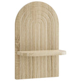 Vidaxl wandplank 2 st sonoma eiken 23 x 13,5 x 37,5 cm bewerkt hout
