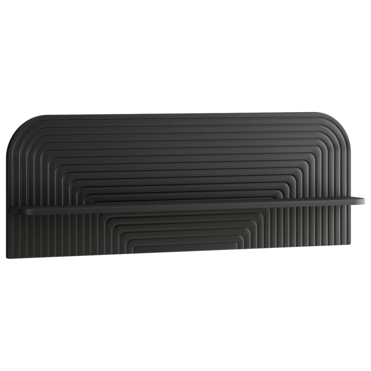 Vidaxl wandplank 2 st zwart 102 x 13.5 x 37.5 cm bewerkt hout