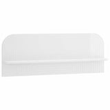 Vidaxl wandplank 2 st hoogglans wit 102 x 13,5 x 37,5 cm bewerkt hout