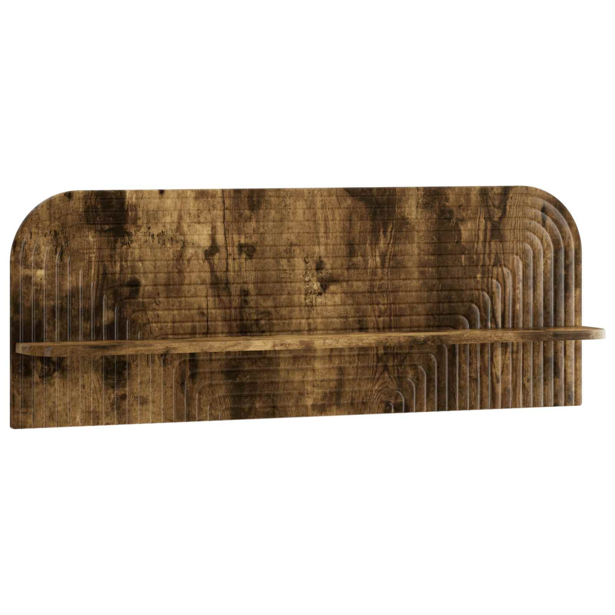 Vidaxl wandplank 2 st gerookt eiken 102 x 13,5 x 37,5 cm bewerkt hout