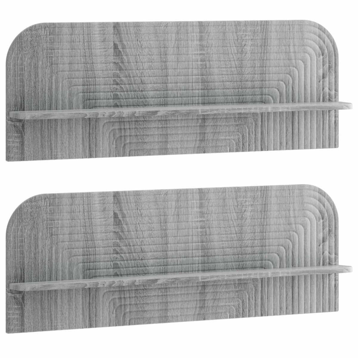 Vidaxl wandplank 2 st grijs sonoma 102 x 13.5 x 37.5 cm bewerkt hout