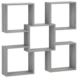 Vidaxl wandplank grijs sonoma 99,5 x 17 x 91 cm bewerkt hout