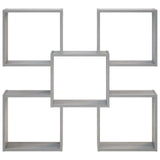 Vidaxl wandplank grijs sonoma 99,5 x 17 x 91 cm bewerkt hout