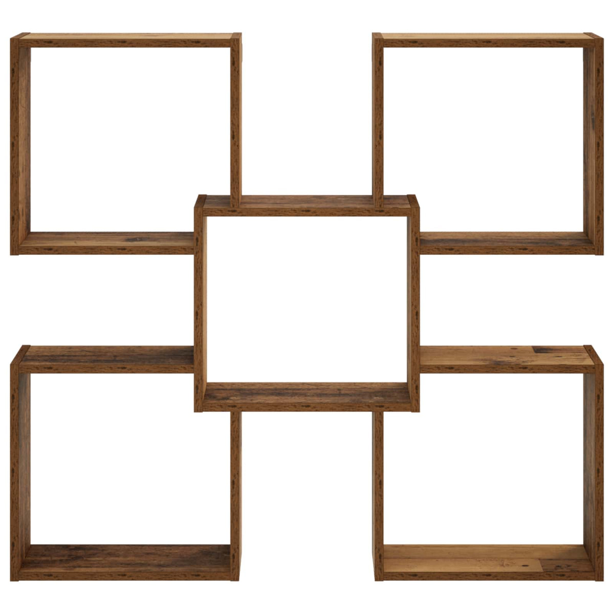 Vidaxl wandplank oud hout 99,5 x 17 x 91 cm bewerkt hout
