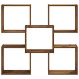 Vidaxl wandplank oud hout 99,5 x 17 x 91 cm bewerkt hout