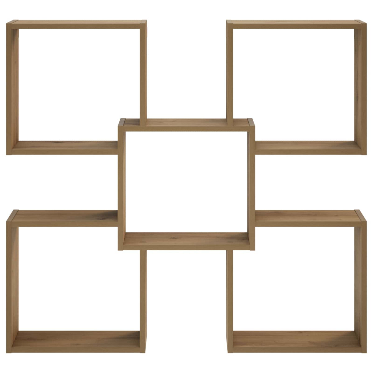 Vidaxl wandplank artisanaal eiken 99,5 x 17 x 91 cm bewerkt hout