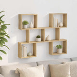 Vidaxl wandplank sonoma eiken 103 x 17 x 80 cm bewerkt hout