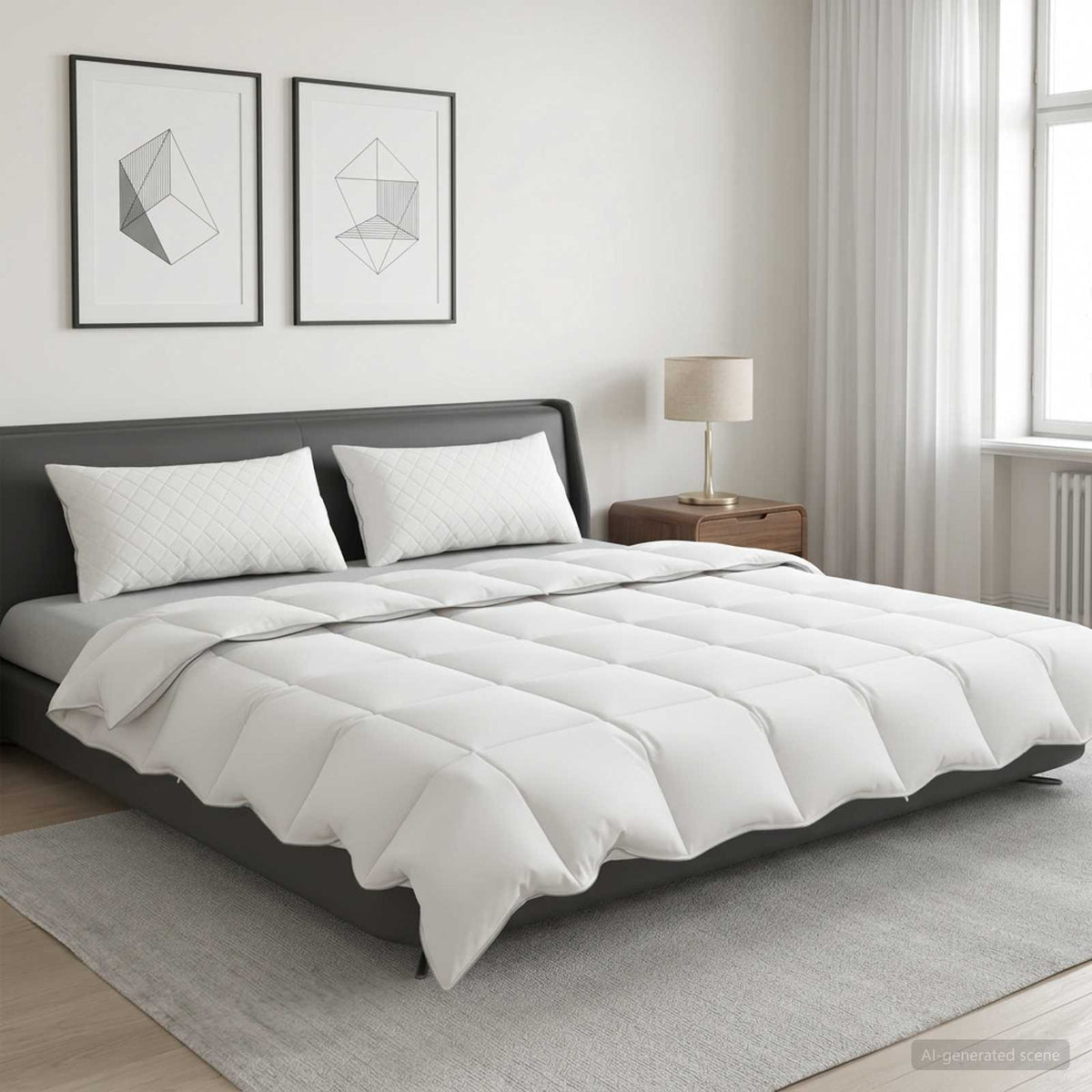 Vidaxl 90% ganzen dons dekbedset fulda 3 st 220 x 240 cm zomer 100 gsm
