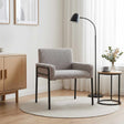 Vidaxl accentstoel lichtgrijs bouclé