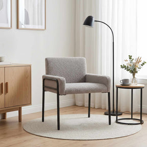 Vidaxl accentstoel lichtgrijs bouclé