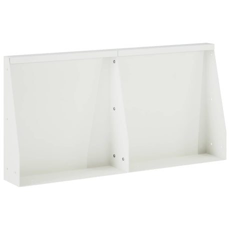 Vidaxl keerwand 2 st 40 x 12 x 30 cm staal wit