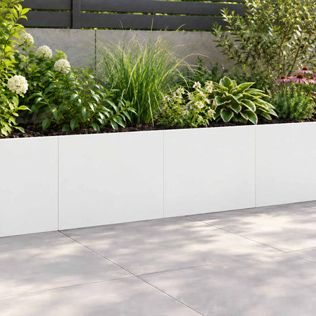 Vidaxl keerwand 2 st 60 x 12 x 40 cm staal wit