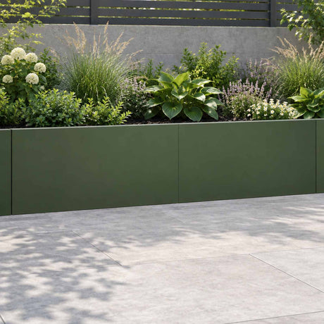 Vidaxl keerwand 2 st 80 x 12 x 30 cm staal olijfgroen