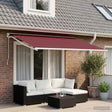Vidaxl vervangingsdoek voor zonnescherm bordeaux rood 250 x 200 cm