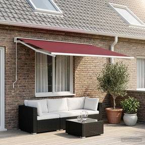 Vidaxl vervangingsdoek voor zonnescherm bordeaux rood 300 x 250 cm
