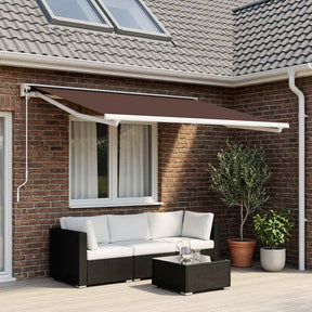 Vidaxl vervangingsdoek voor zonnescherm bruin 300 x 200 cm polyester