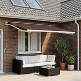 Vidaxl vervangingsdoek voor zonnescherm bruin 300 x 250 cm polyester