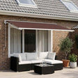 Vidaxl vervangingsdoek voor zonnescherm bruin 450 × 350 cm polyester
