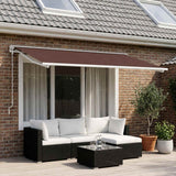 Vidaxl vervangingsdoek voor zonnescherm bruin 450 × 350 cm polyester