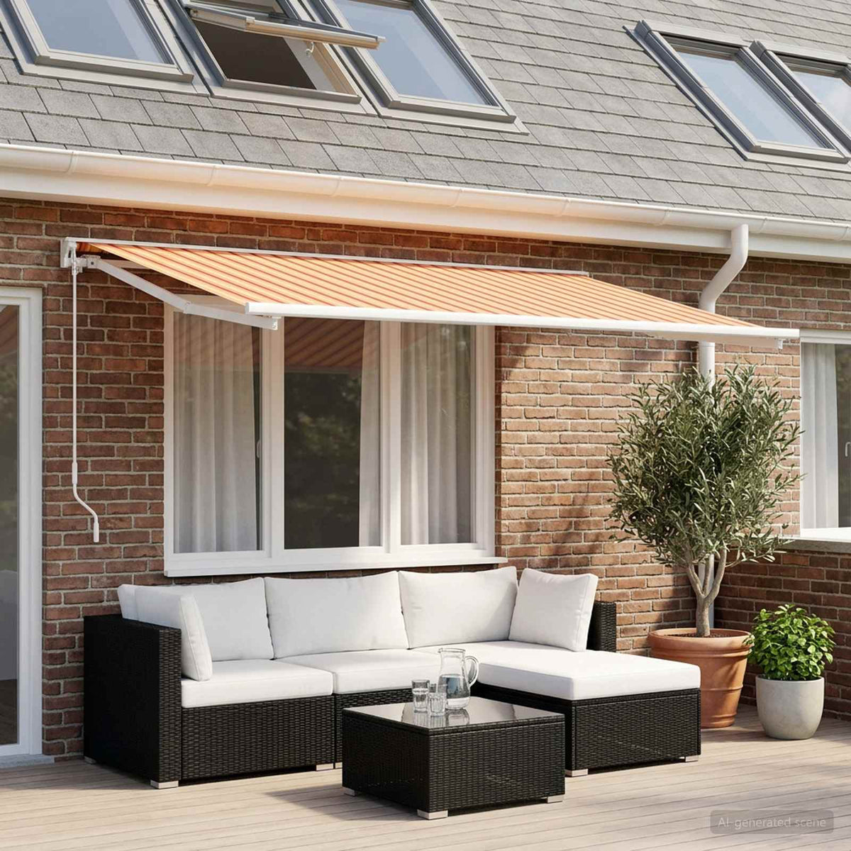 Vidaxl vervangingsdoek voor zonnescherm multikleur 250 x 200 cm