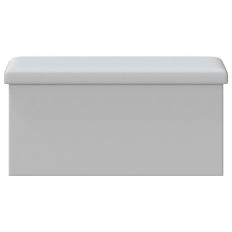 Vidaxl vouwbare opbergbank wit 180 kg 80 l 77 x 38 x 38 cm pvc
