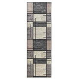 Vidaxl vloerkleedloper lesaka bruin 50 x 250 cm diamantvelours