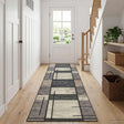 Vidaxl vloerkleedloper lesaka bruin 100 x 250 cm diamantvelours