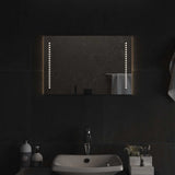 Vidaxl led badkamer spiegel doorzichtig 60 x 40 cm gehard glas