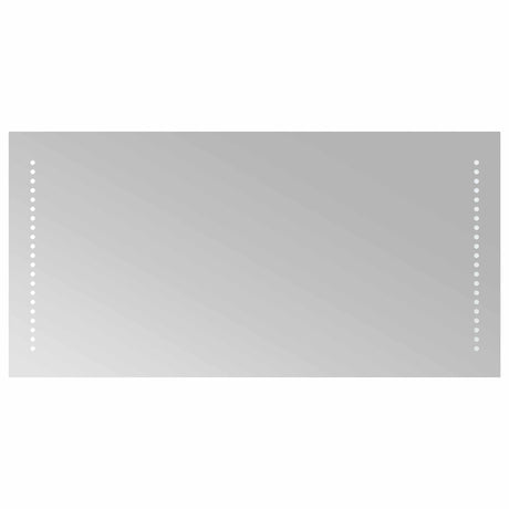 Vidaxl led badkamer spiegel doorzichtig 80 x 40 cm gehard glas