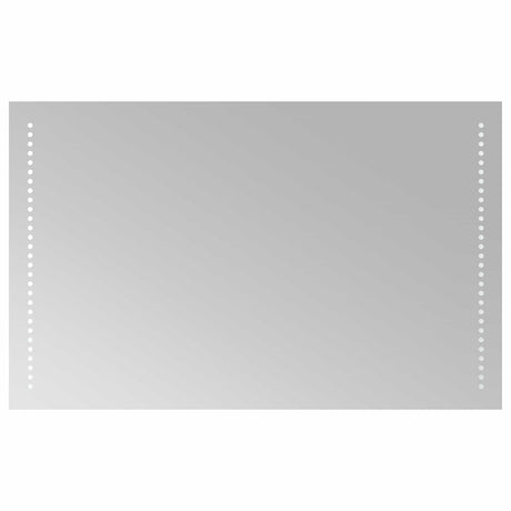 Vidaxl led badkamer spiegel doorzichtig 80 x 50 cm gehard glas