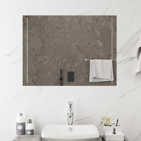 Vidaxl led badkamer spiegel doorzichtig 80 x 60 cm gehard glas