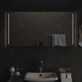 Vidaxl led badkamer spiegel doorzichtig 100 x 50 cm gehard glas
