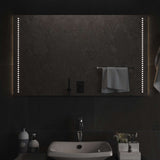 Vidaxl led badkamer spiegel doorzichtig 100 x 60 cm gehard glas