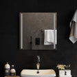 Vidaxl led badkamer spiegel transparant 50 x 50 cm gehard glas