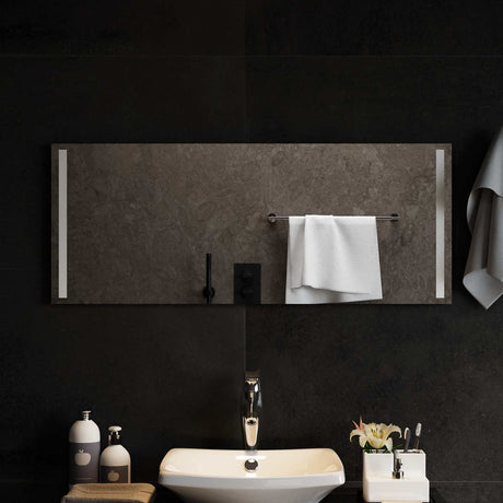 Vidaxl led badkamer spiegel transparant 100 x 40 cm gehard glas