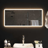 Vidaxl led badkamer spiegel transparant 90 x 40 cm gehard glas